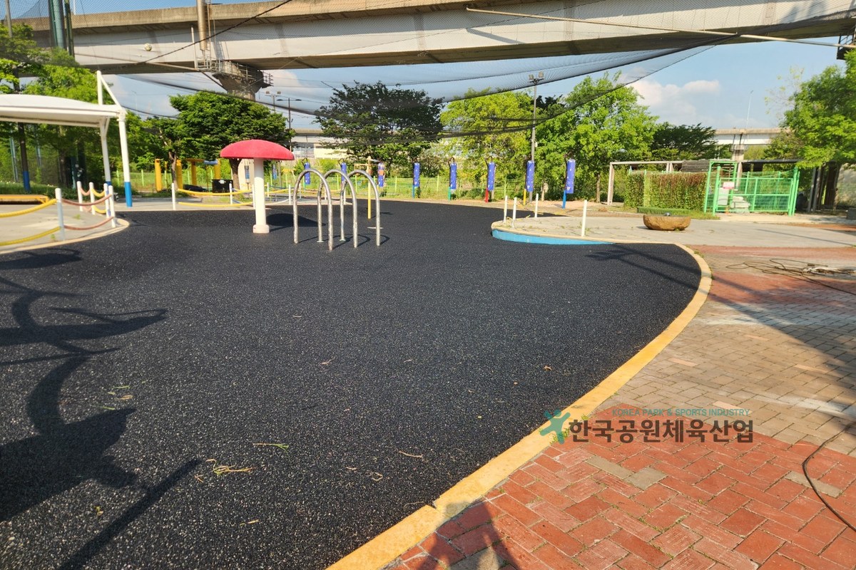 서울 성동구 살곶이물놀이장 시설개선 공사 전경