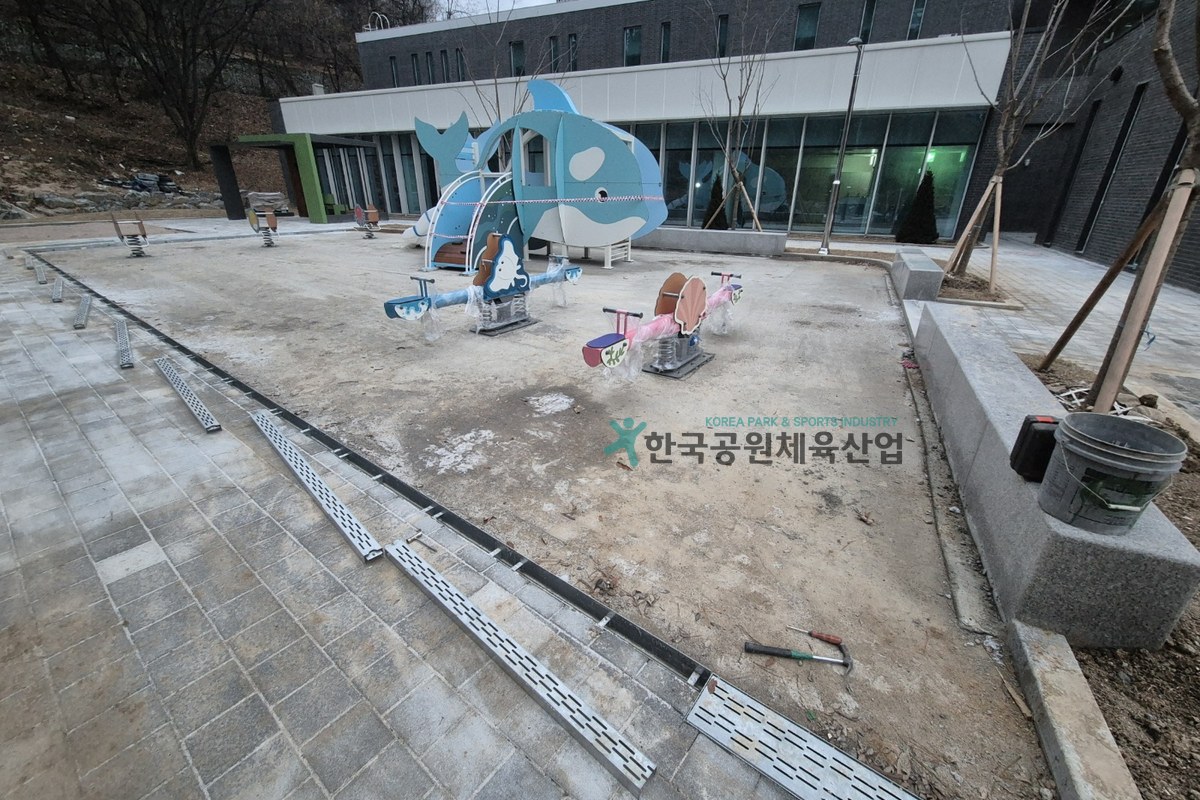 경기도 포천시 태봉근린공원 조성사업 현장 전경