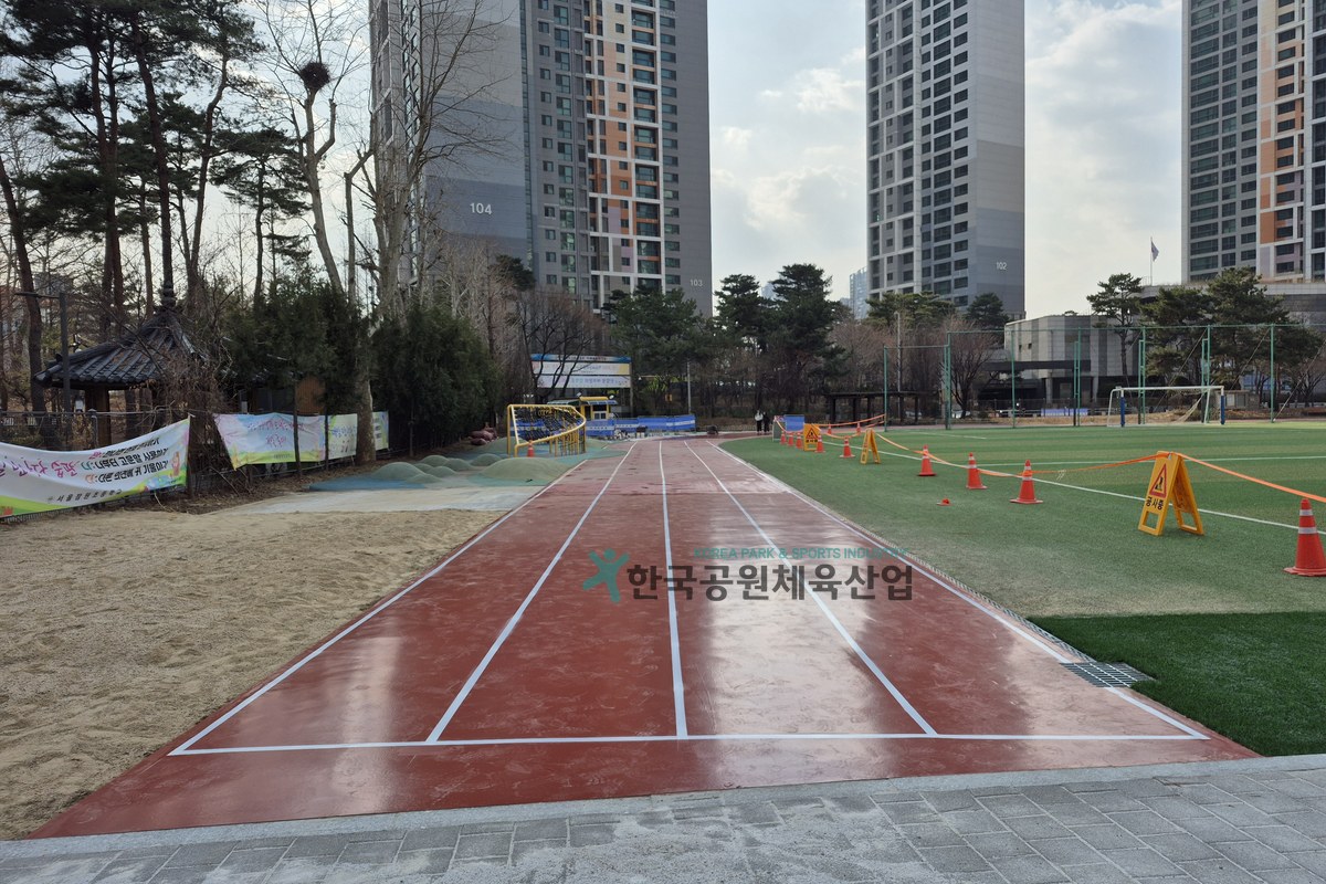 잠원초 학교 체육시설 탄성포장재 전체 조감 사진