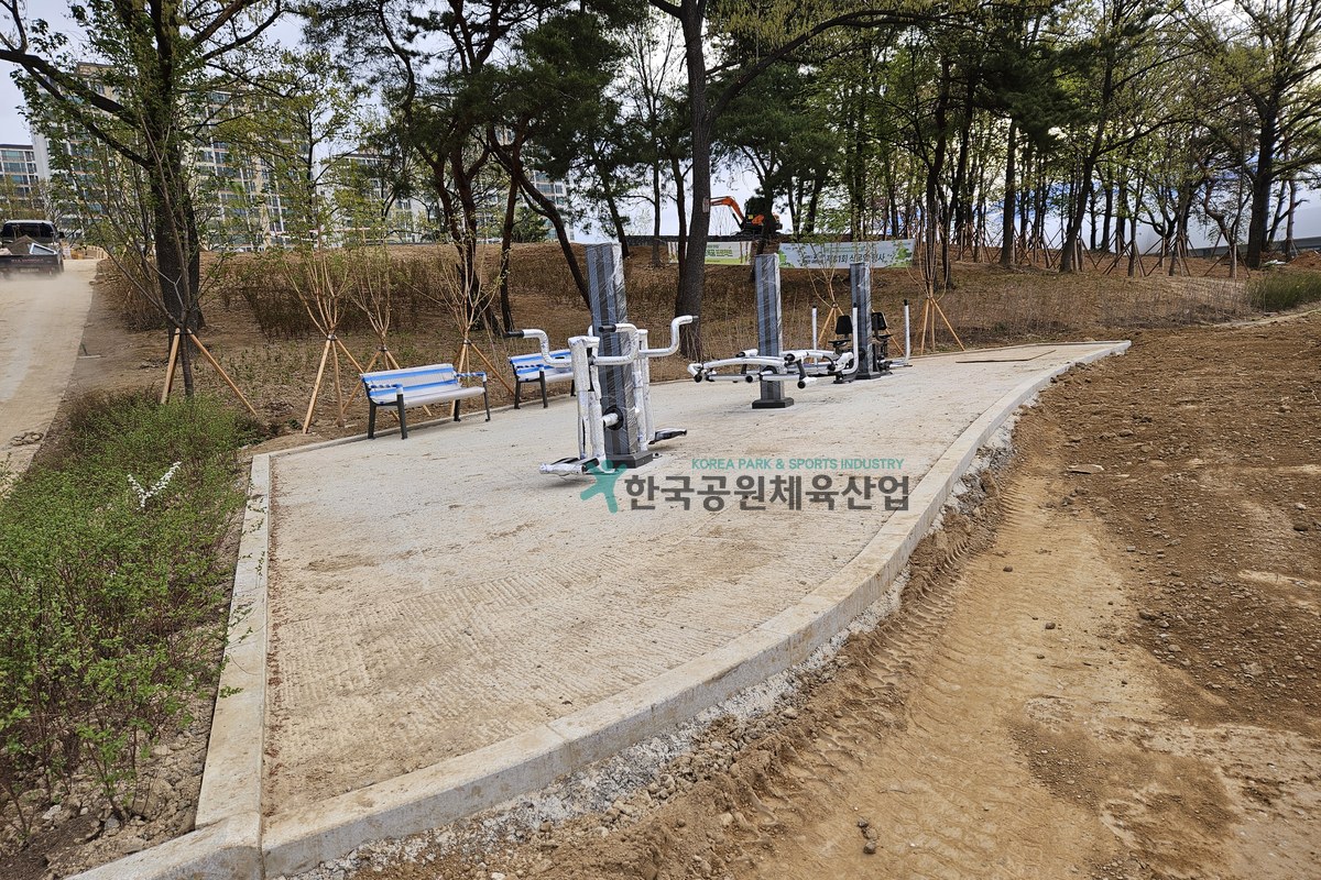 경기도 포천시 태봉근린공원 조성사업 현장 전경