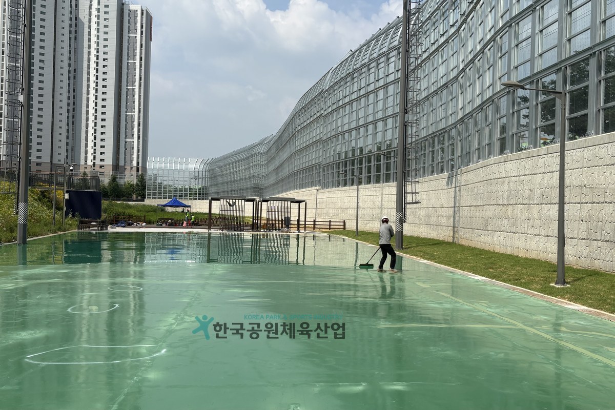 친환경 도장 자재 납품 현장 사진