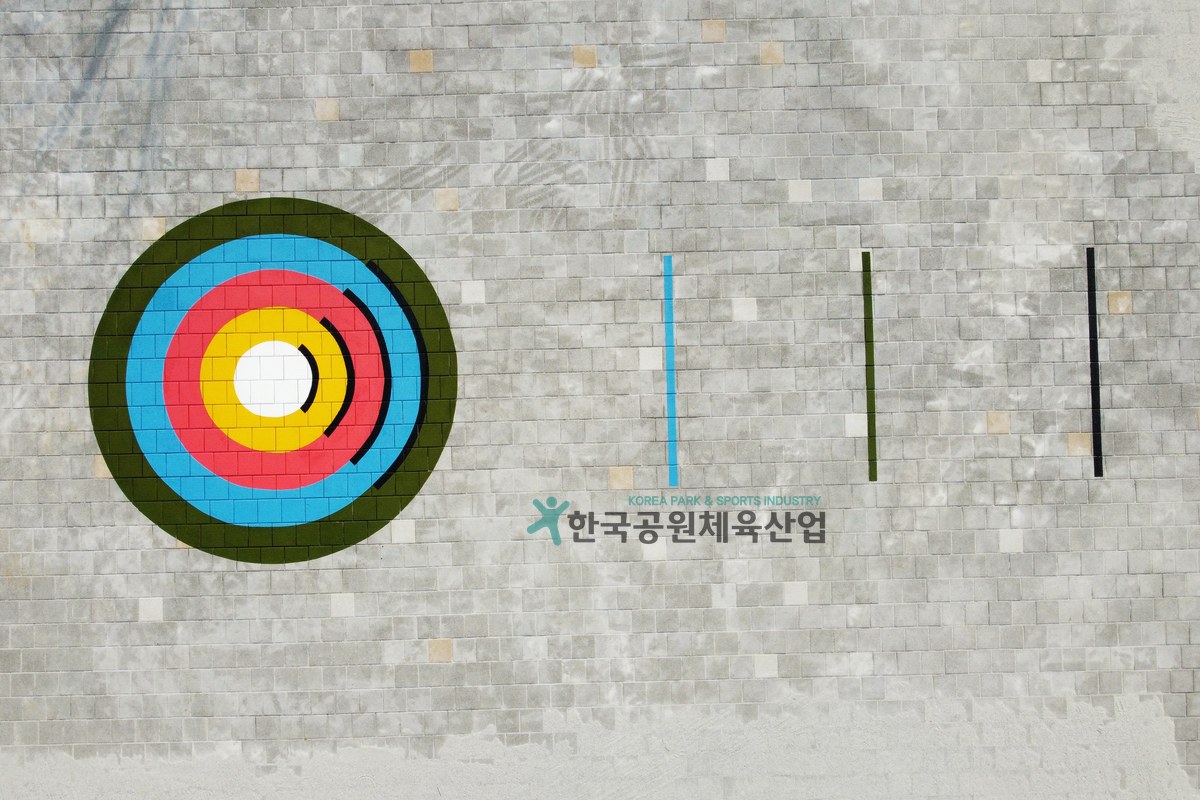 아산 송곡초 학교 체육시설 라인마킹 완료 모습